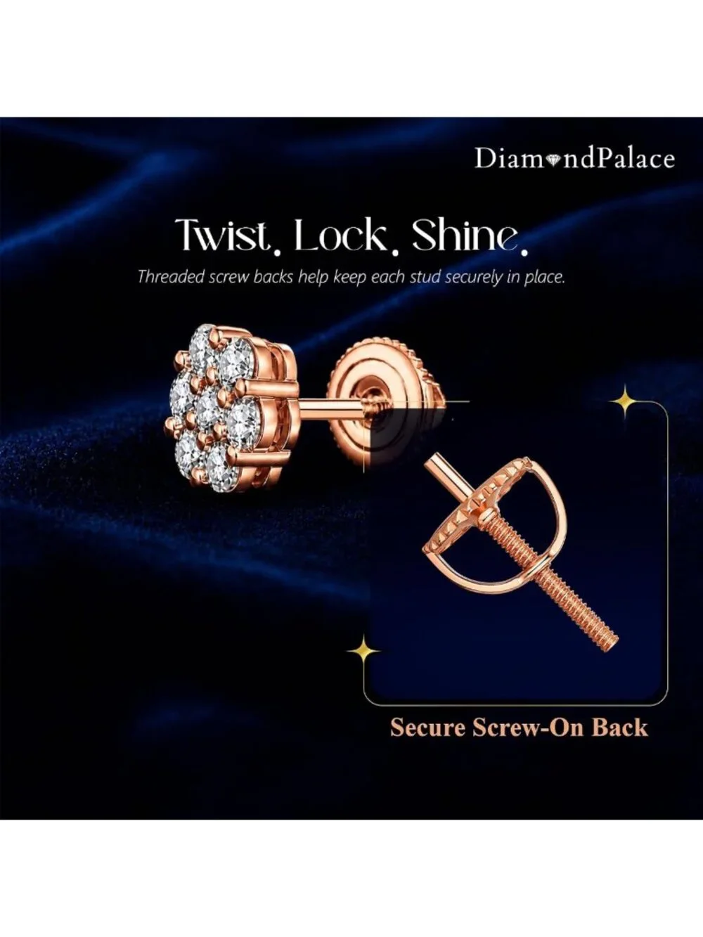Elegant Moissanite Flower Cluster Stud Earrings in 925 Sterling Silver for All